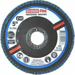 Slīpdisks lameļu, 125x22 Z40