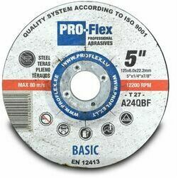 Slīpripa Pro-Flex, 125x6.0x22.2mm