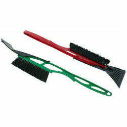 Sniega birste ar noņemamu ledus skrāpi