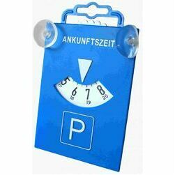 Stāvvietas laika rādītājs ar piesūcekņiem