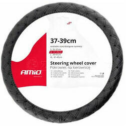 Stūres pārvalks 37-39cm, melns