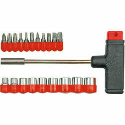 T veida skrūvgriezis ar uzmavām, 21gab.