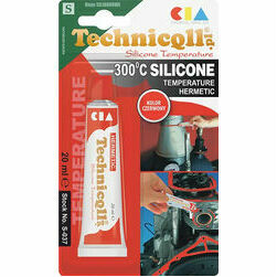 Technicqll silikona hermētiķis 300°C, 20ml, sarkans