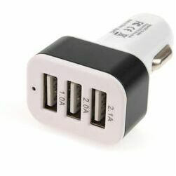 Telefona lādētājs, sadalītājs, 3 x USB, 12/24V