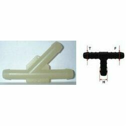 Trubiņa balta, Y veida, 8x8x8 mm