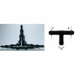 Trubiņa T veida, universāla 4x6x10 mm