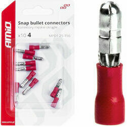 Uzgalis apaļspr. paps,4mm, 0,5-1,5mm2, sark, 10A,10gab