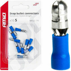 Uzgalis apaļspr paps,5mm, 1,5-2,5mm2, zils,15A, 10gab