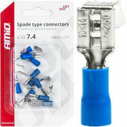 Uzgalis plak. mamma/paps, 7.4/6.3mm, 1,5-2,5mm2, zils, 15A,10gab