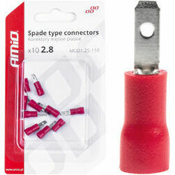 Uzgalis plak. paps, 2.8mm, 0,5-1,5mm2, sark,10gab