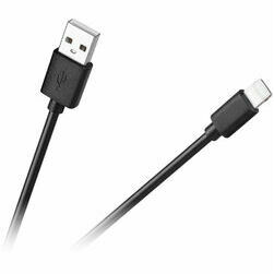 Vads USB A - lightning 1m, melns