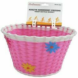 #Velo bērnu groziņš, uzkarinams uz stūres, rozā