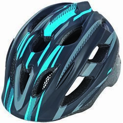 Velo ķivere bērnu, melns ar zilu, sarkanu, XS 48-53cm