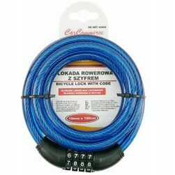 Velo saslēgs ar šifra atslēgu, 150 cm, diametrs 10mm