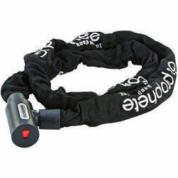 Velo saslēgs no ķēdes ar LED apg. atslēgā, 120cm