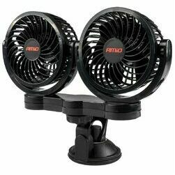 Ventilators 12V, ar piesūcekni, dubultais, Amio